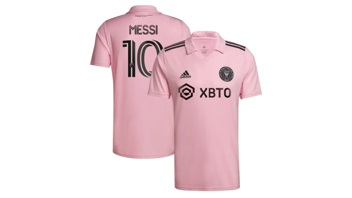 Men's Inter Miami CF Lionel Messi adidas Pink 2023 The Heart Beat Kit Replica Jersey 